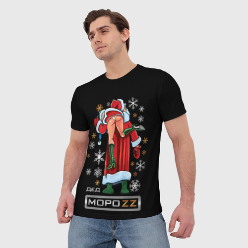 Мужская футболка 3D Ded MoroZZ - Brazzers, цвет 3D печать - фото 3