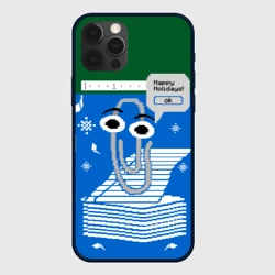 Чехол для iPhone 12 Pro Уродливый свитер со скрепкой праздничный