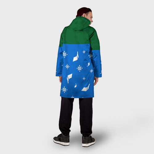 Мужской дождевик 3D Уродливый свитер, цвет белый - фото 4