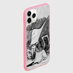 Чехол для iPhone 11 Pro Max матовый Кот зловред - червяк Джим - фото 2