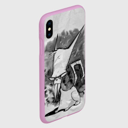 Чехол для iPhone XS Max матовый Кот зловред - червяк Джим - фото 2