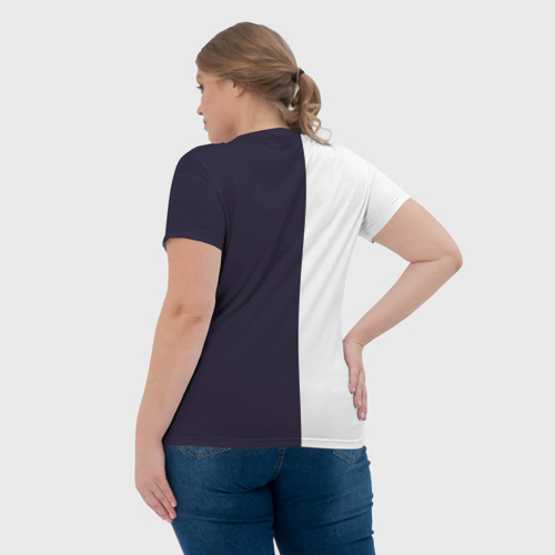 Женская футболка 3D с принтом Орел-птица гордая, вид сзади #2