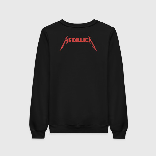 Женский свитшот хлопок Metallica skull, цвет черный - фото 2