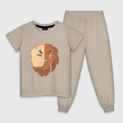 Детская пижама хлопок Плохие знаки - лев