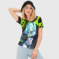 Женская футболка 3D Slim Ребекка - органический зеленый - фото 2