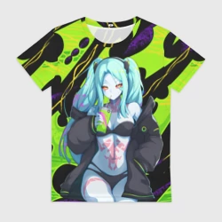 Женская футболка 3D Ребекка - органический зеленый