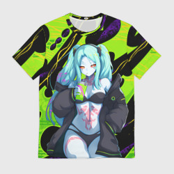 Мужская футболка 3D Ребекка - органический зеленый