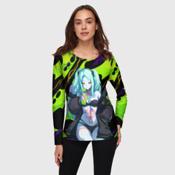 Женский лонгслив 3D Ребекка - органический зеленый - фото 2