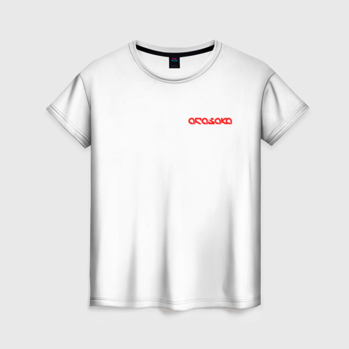 Женская футболка 3D с принтом Форма арасаки - белый, вид спереди #2