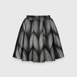 Грубая вязка - текстура – Детская юбка-солнце 3D с принтом купить