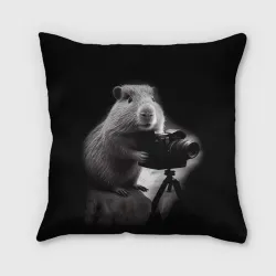 Подушка 3D Капибара фотограф