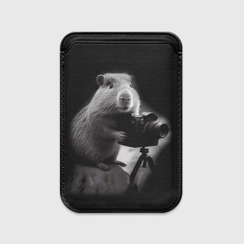 Картхолдер Magsafe магнитный Капибара фотограф