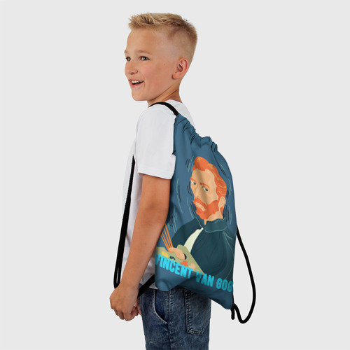 Рюкзак-мешок 3D Винсент Ван Гог с палитрой - фото 3