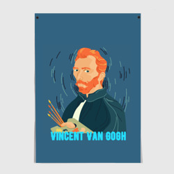 Постер Винсент Ван Гог с палитрой