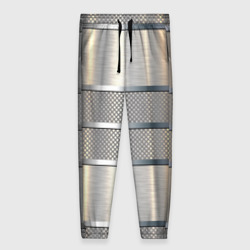 Женские брюки 3D Металлические полосы - текстура алюминия