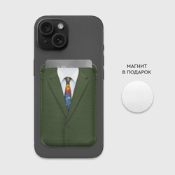 Картхолдер Magsafe магнитный Костюм с галстуком из игры Disco Elysium - фото 2