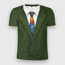 Мужская футболка 3D Slim Костюм с галстуком из игры Disco Elysium