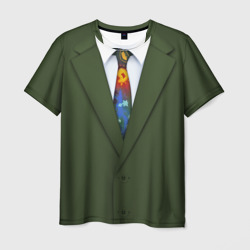 Мужская футболка 3D Костюм с галстуком из игры Disco Elysium