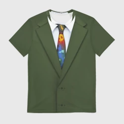 Мужская футболка 3D Костюм с галстуком из игры Disco Elysium