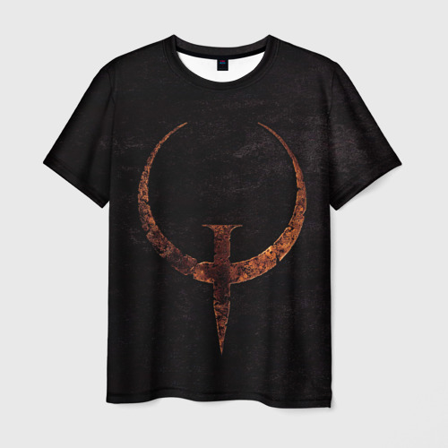 Мужская футболка с принтом Quake 1, вид спереди №1