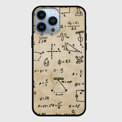 Чехол для iPhone 13 Pro Max Научные формулы на старой бумаге