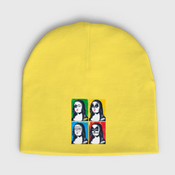 Детская шапка демисезонная Kiss Mona Lisa pop-art