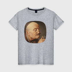 Картина ренессанса - учёный – Женская футболка хлопок с принтом купить со скидкой в -20%