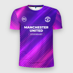 Manchester United legendary sport grunge – Футболка приталенная с принтом купить со скидкой в -9%