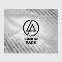 Плед 3D Linkin Park с потертостями на светлом фоне