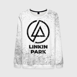 Мужской свитшот 3D Linkin Park с потертостями на светлом фоне