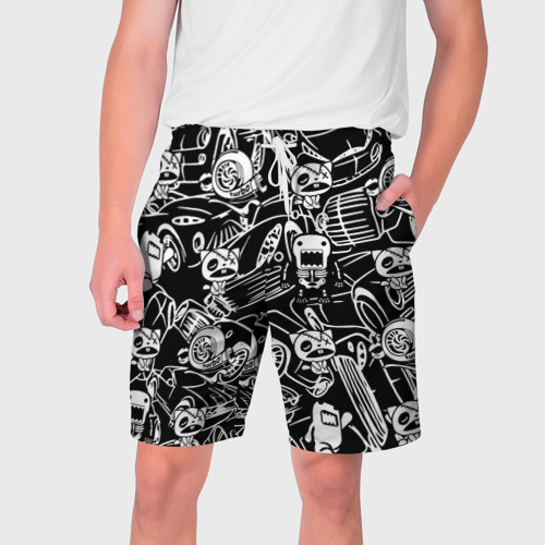 Мужские шорты 3D с принтом JDM Pattern, вид спереди #2