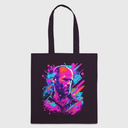 Шоппер 3D Jason Statham - neon pop art