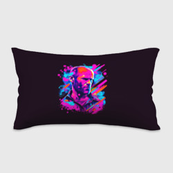 Подушка 3D антистресс Jason Statham - neon pop art