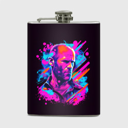 Фляга Jason Statham - neon pop art