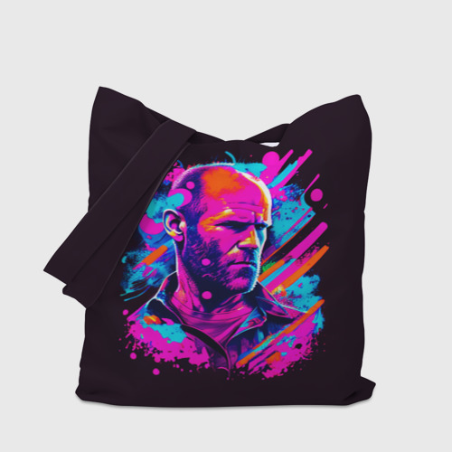 Шоппер 3D Jason Statham - neon pop art - фото 4