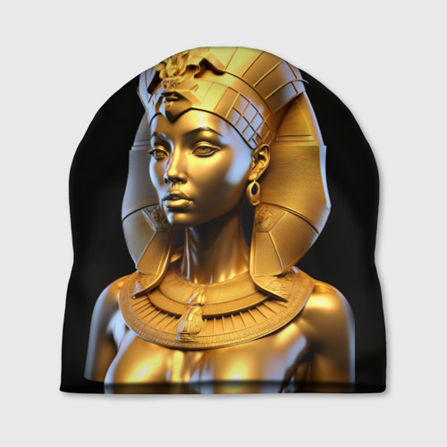 Шапка 3D Нейросеть - золотая египетская богиня