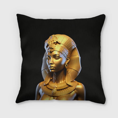 Подушка 3D Нейросеть - золотая египетская богиня