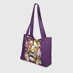 Пляжная сумка 3D Разноцветный лев - фото 2