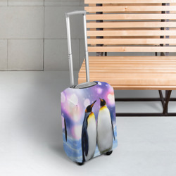 Чехол для чемодана 3D Пингвины на снегу - фото 2