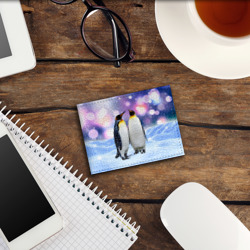 Обложка для студенческого билета Пингвины на снегу - фото 2