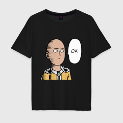 Мужская футболка хлопок Oversize Saitama - ok