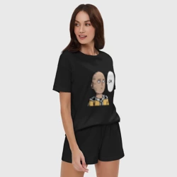 Женская пижама с шортиками хлопок Saitama - ok - фото 2