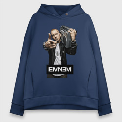 Женское худи Oversize хлопок Eminem boombox