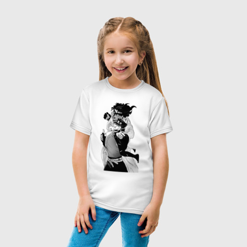 Детская футболка хлопок Джотаро и платиновая звезда, цвет белый - фото 5