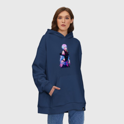 Худи SuperOversize хлопок Просто Люси из киберпанка - фото 2