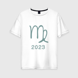 Женская футболка хлопок Oversize 2023 - дева