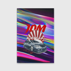 Обложка для паспорта матовая кожа Honda Civic - JDM style