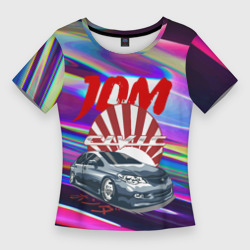 Женская футболка 3D Slim Honda Civic - JDM style