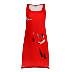 Красная лиса – Платье-майка 3D с принтом купить