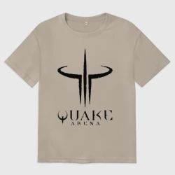 Женская футболка хлопок Oversize Quake III arena